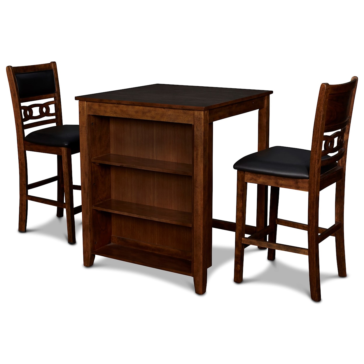 New Classic Furniture Gia 3-Piece Counter Table and Chair Set