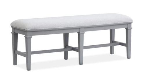 Contemporary Bench with Upholstered Seating