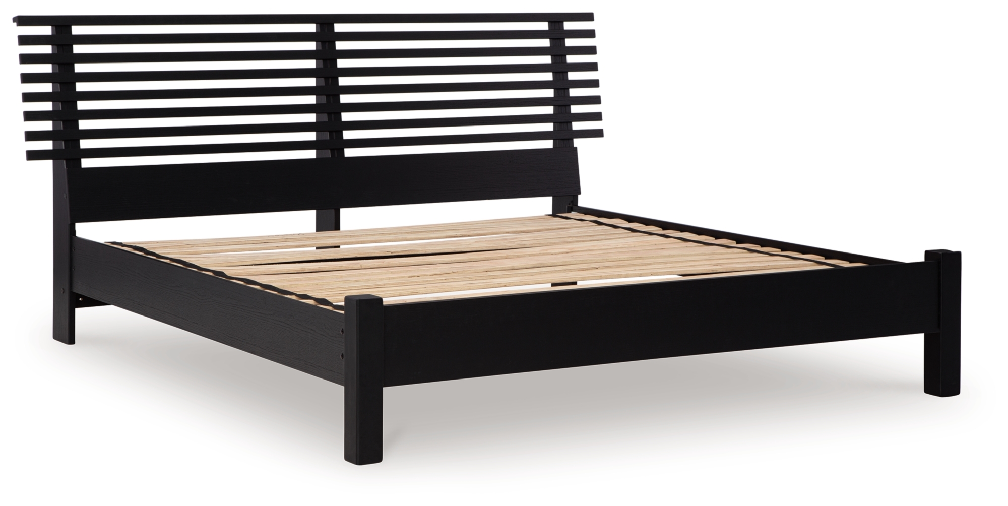 King Slat Panel Bed