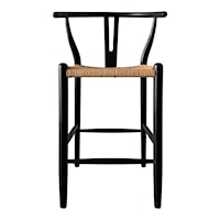 Ventana Counter Stool Black And Natural