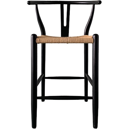 Ventana Counter Stool Black And Natural