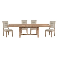 Rustic 5-Piece Dining Set