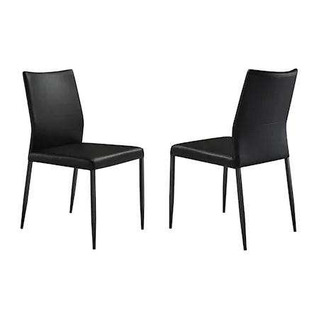 Transitional Upholstered Dining Chair Set of 2