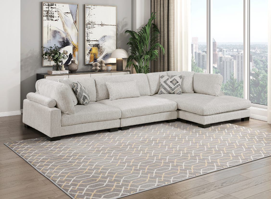 Homelegance Tinley 3-Piece Sectional Sofa with Chaise