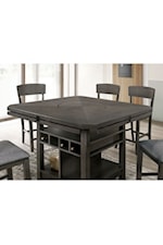 Furniture of America Stacie Transitional 5-Piece Counter Height Dining Set