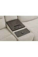Parker Living Felix Contemporary 6-Piece Zero Gravity Power Reclining Sectional With Beverage Cooler Console