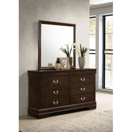 6-drawer Dresser w/ Mirror