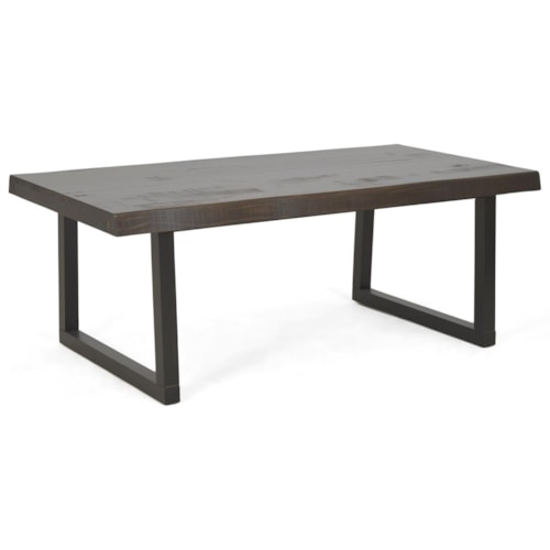 Transitional Cocktail Table with Live Edge