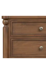 Flexsteel Statements Azalea Traditional Three-Drawer Nightstand with Integrated Power & Charging