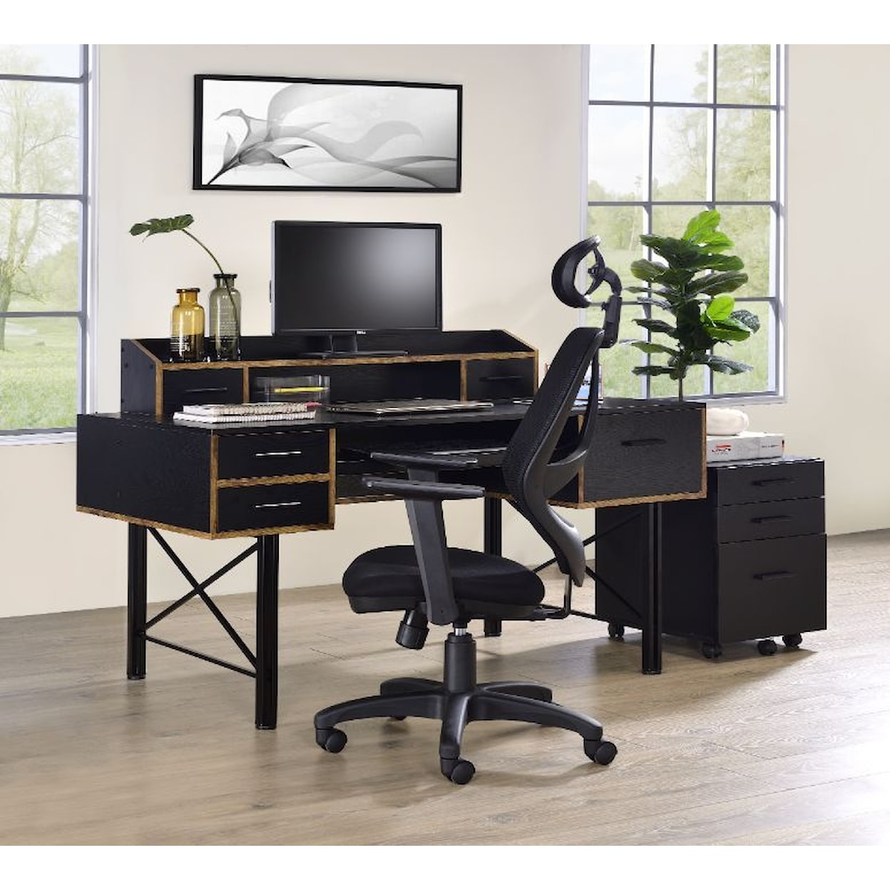 Acme Furniture Safea SALVADOR BLACK DESK |