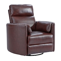 Contemporary Power Swivel Glider Recliner with Cordless Battery Pack and USB Charger