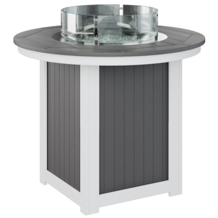 44" Round Counter-Height Fire Table