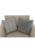 Tribal-inspired design on throw pillows