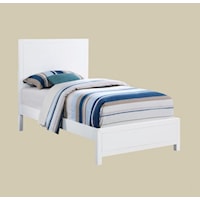 Transitional Panel Twin Bed
