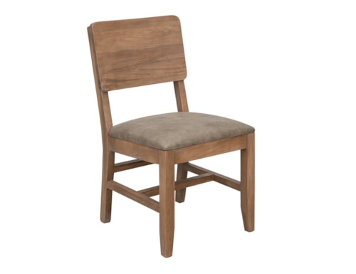 Transitional Upholstered Dining Chair with Open-Back