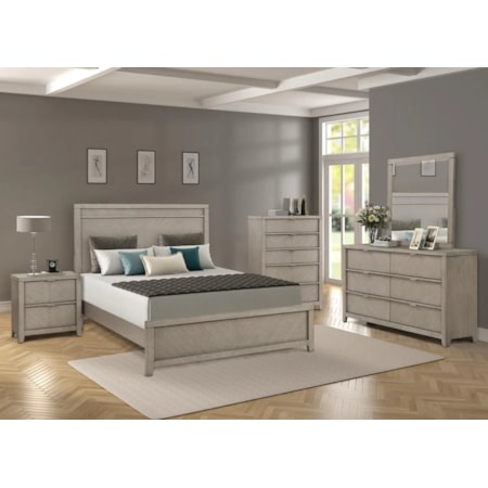 Transitional 7-Piece Queen Bedroom Set
