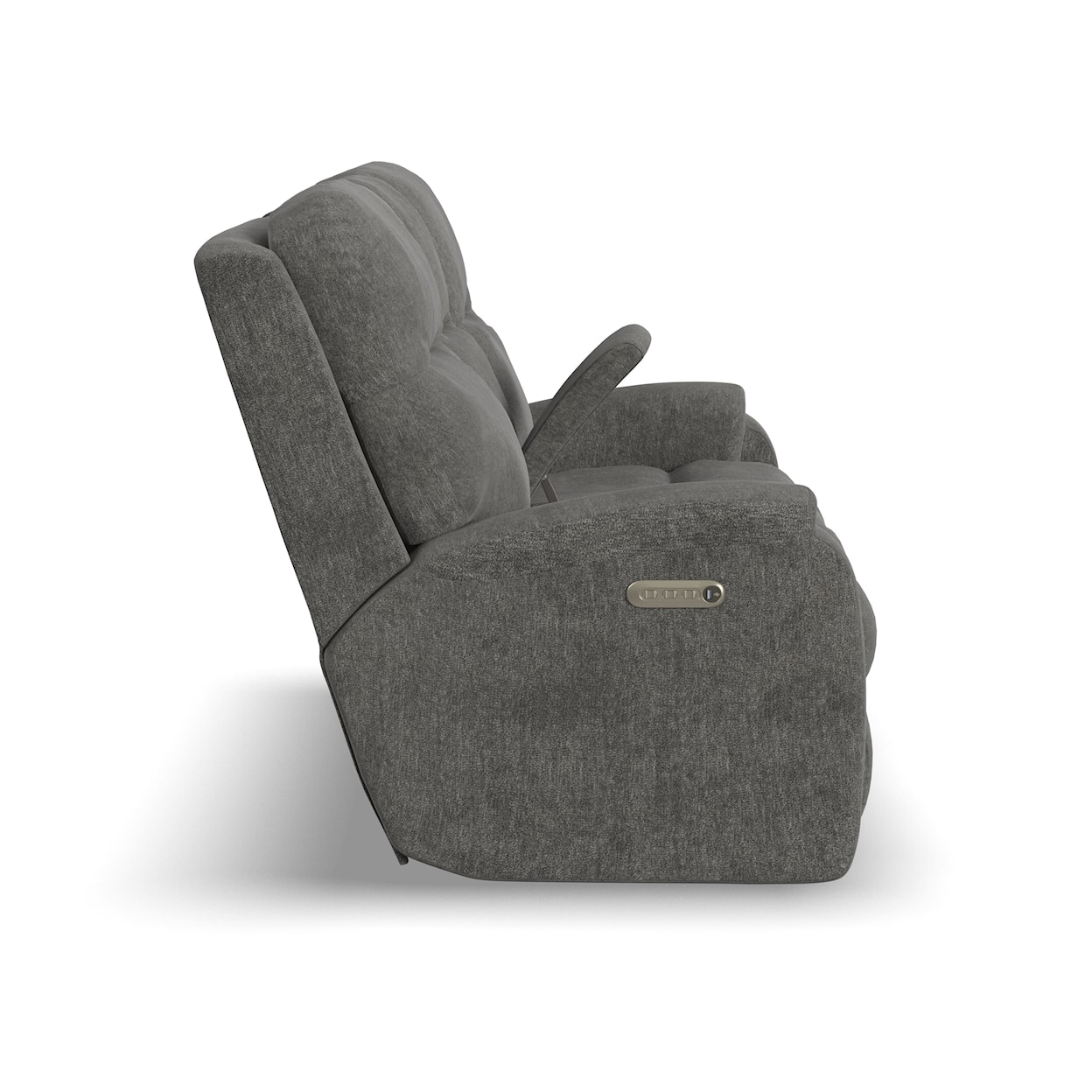 Flexsteel Penn Power Reclining Console Loveseat