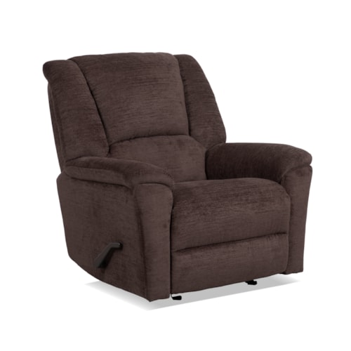 Plush Gliding Recliner with Removable Back