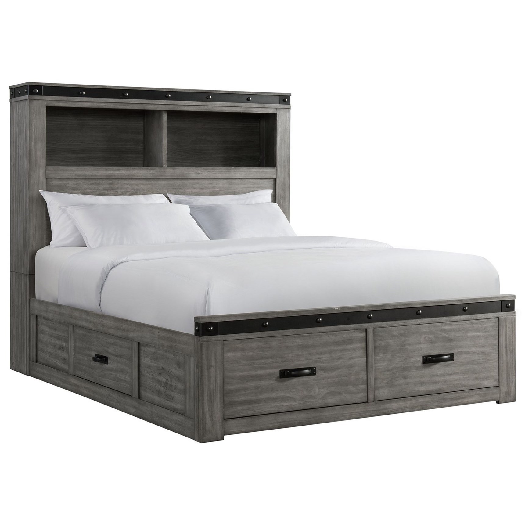 Elements International Wade Full Storage Bed