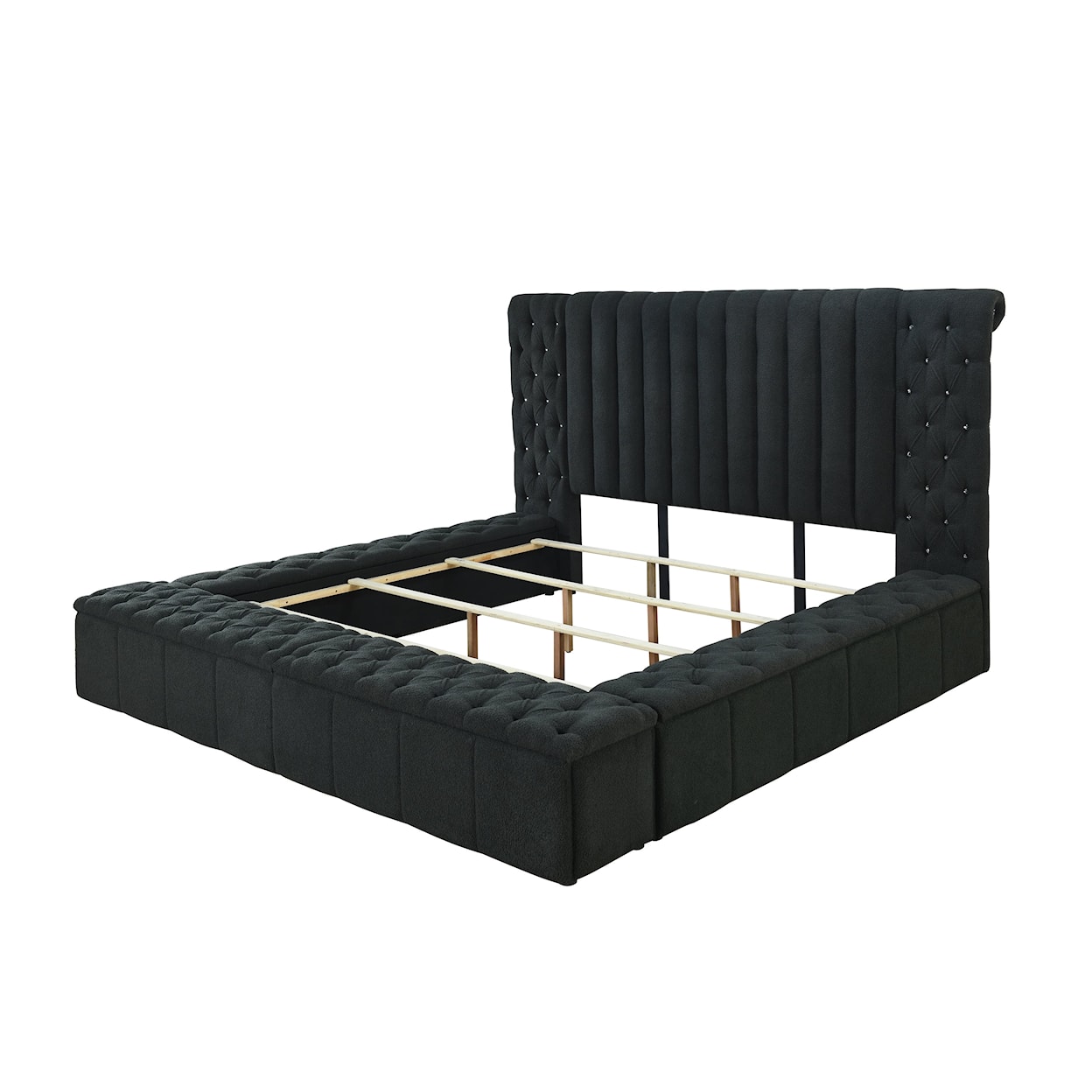 Crown Mark DANBURY Upholstered Storage Bed - Queen