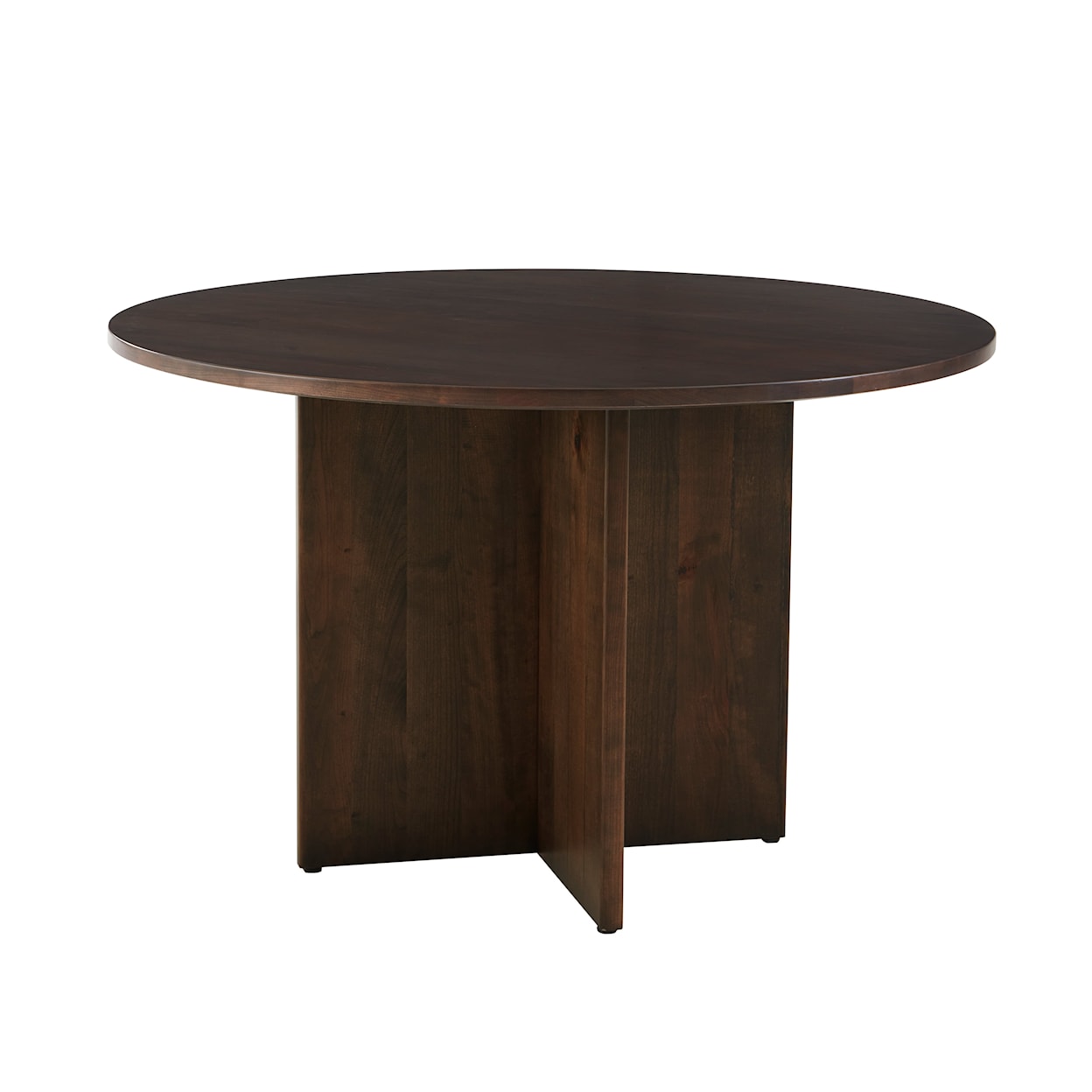 Virginia House Crafted Cherry - Dark Round Dining Table