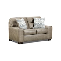 Contemporary Loveseat with Tapered Legs