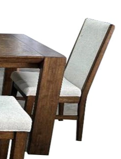 Transitional Dining Side Chair with Upholstered Seat