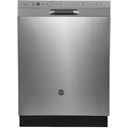 Profile 24" Built-In Front Control Dishwasher with Stainless Steel Tall Tub Stainless Steel - PBF665SSPFS