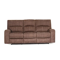 Contemporary Power Reclining Sofa with USB Ports and Power Headrest