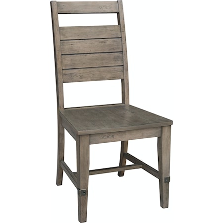 Modern Farmhouse Side Dining Chair in Brindle Finish