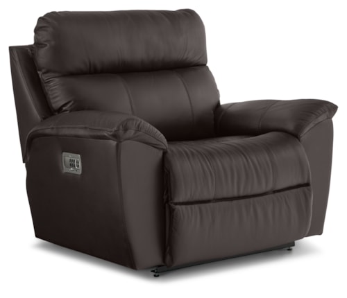 Casual Power Reclining Chair and a Half with Headrest and Lumbar