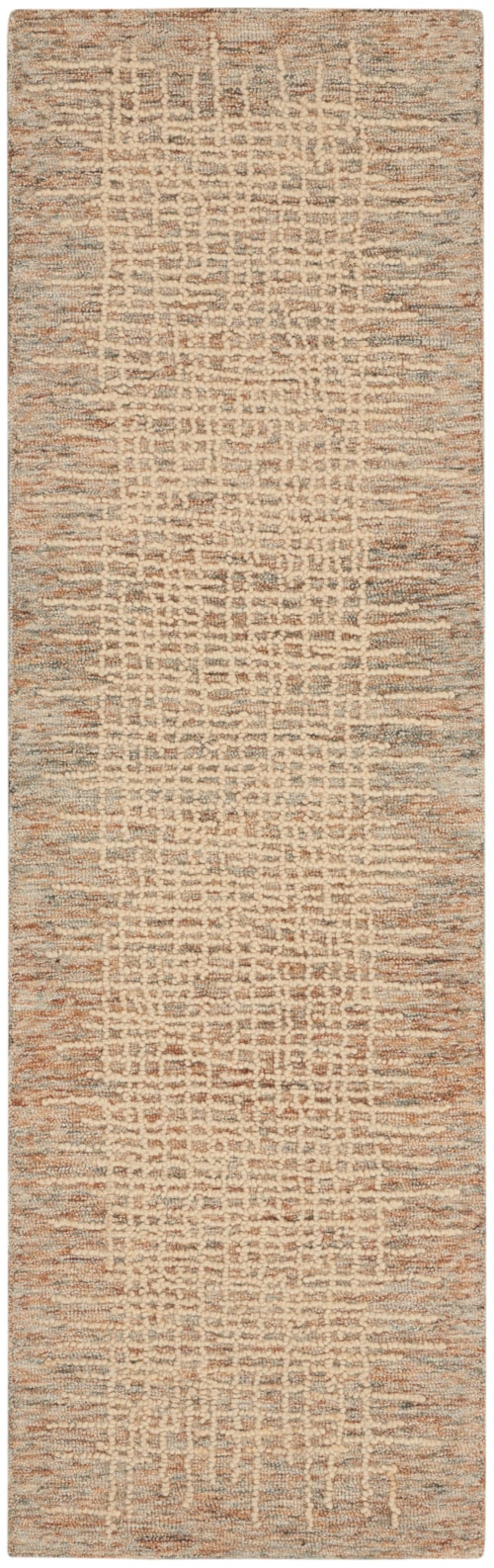 2'3" x 7'6" Beige/Multi Runner Rug