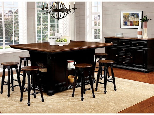 9 Piece Counter Height Dining Set