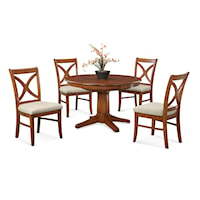 Transitional 5-Piece Dining Set