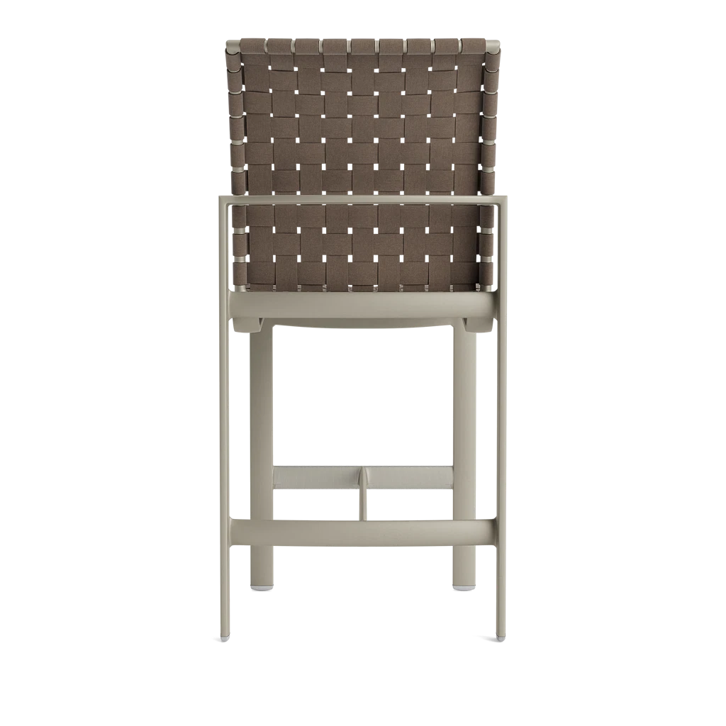 Brown Jordan Softscape Casual Strap Full-Back Barstool