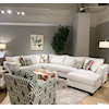 Fusion Furniture 28 SUGARSHACK GLACIER Sectional with Chaise