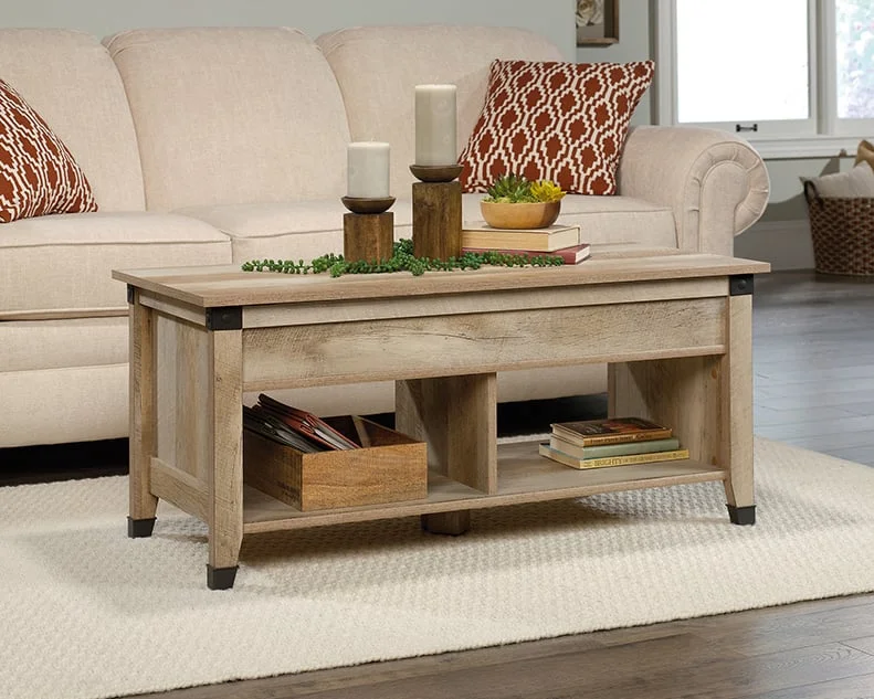 Sauder Carson 423040 Rustic LiftTop Coffee Table with Lower