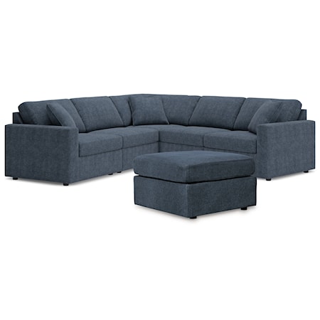 5-Piece Sectional And Ottoman