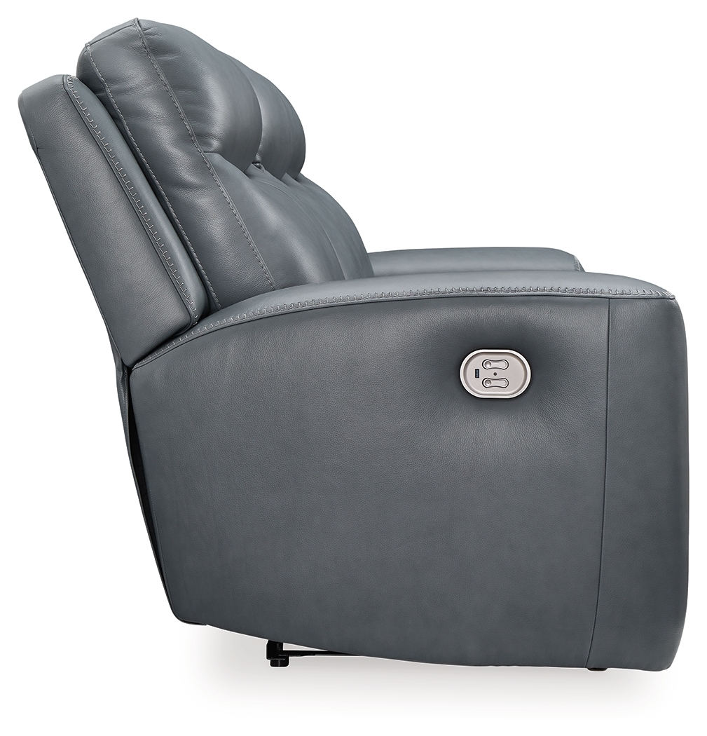 Pwr Rec Sofa With Adj Headrest