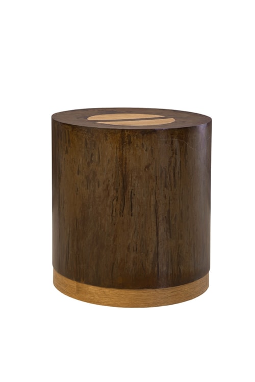 Contemporary Cylindrical End Table