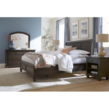 Queen Sleigh Bed