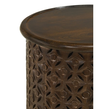 Krish 18-inch Wood Side Table