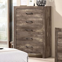 Rustic Chest with Five Drawers