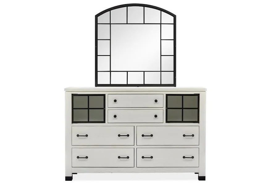 Harper Springs Bedroom Dresser and Mirror Set by Magnussen Home at Stoney Creek Furniture 