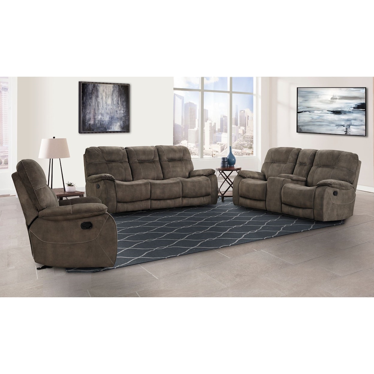 Paramount Living Cooper Reclining Living Room Group