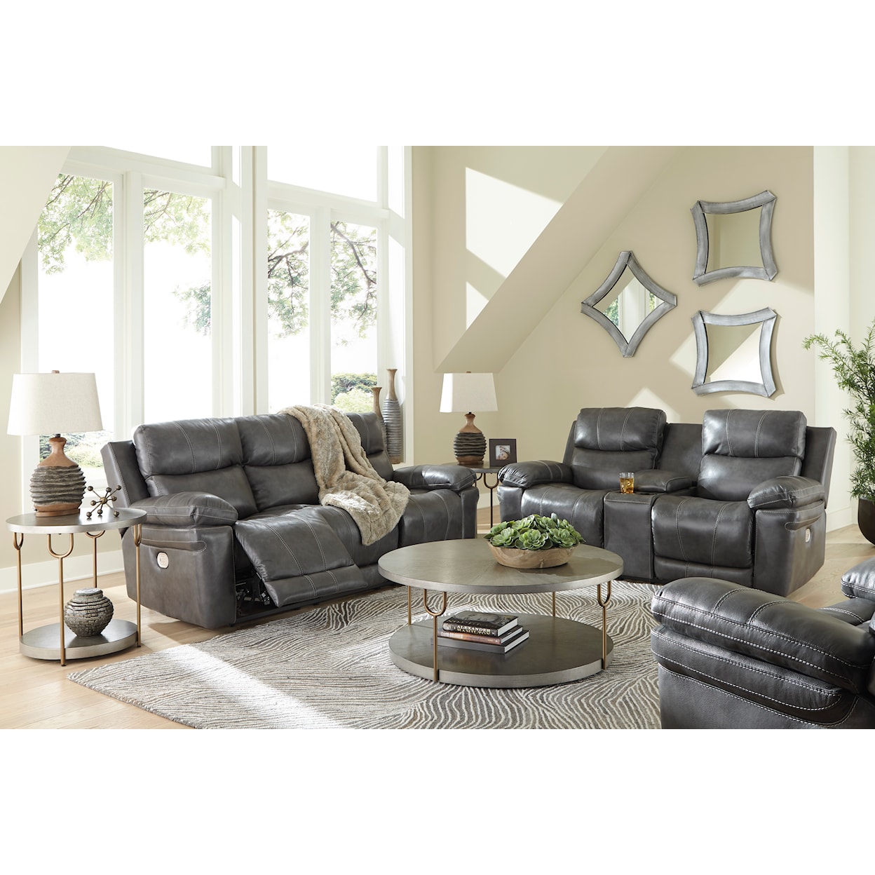 Signature Design by Ashley Edmar Power Recliner with Power Headrest