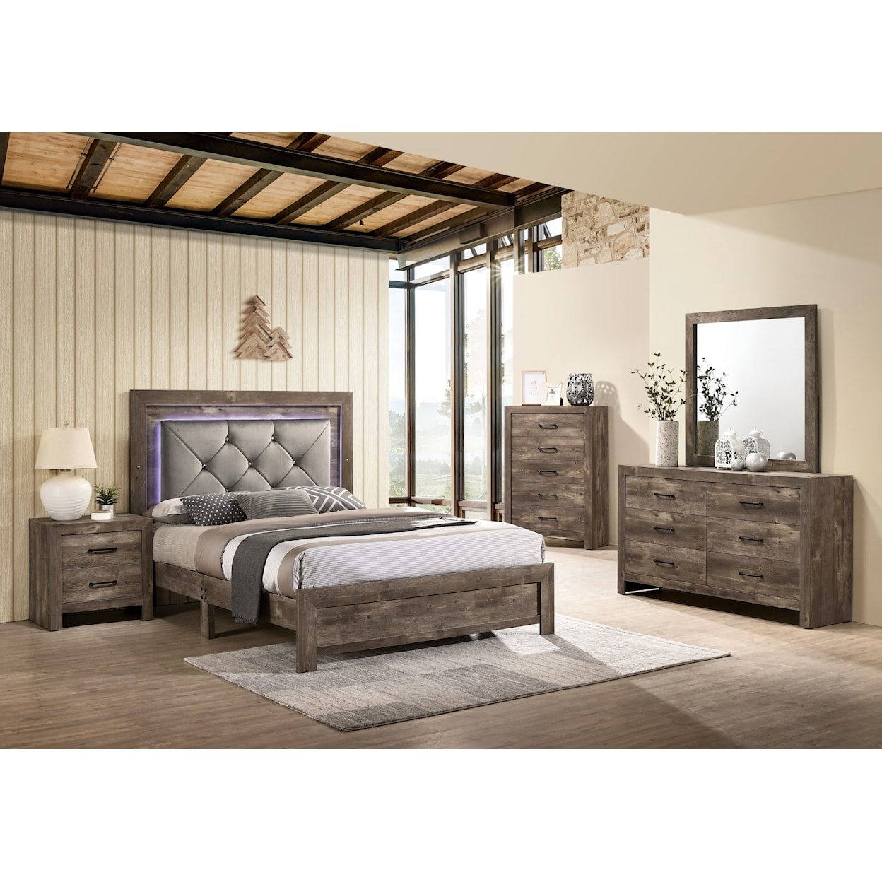 Furniture of America - FOA Larissa Cal.King Bed