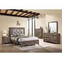 Rustic 4-Piece Queen Bedroom Set