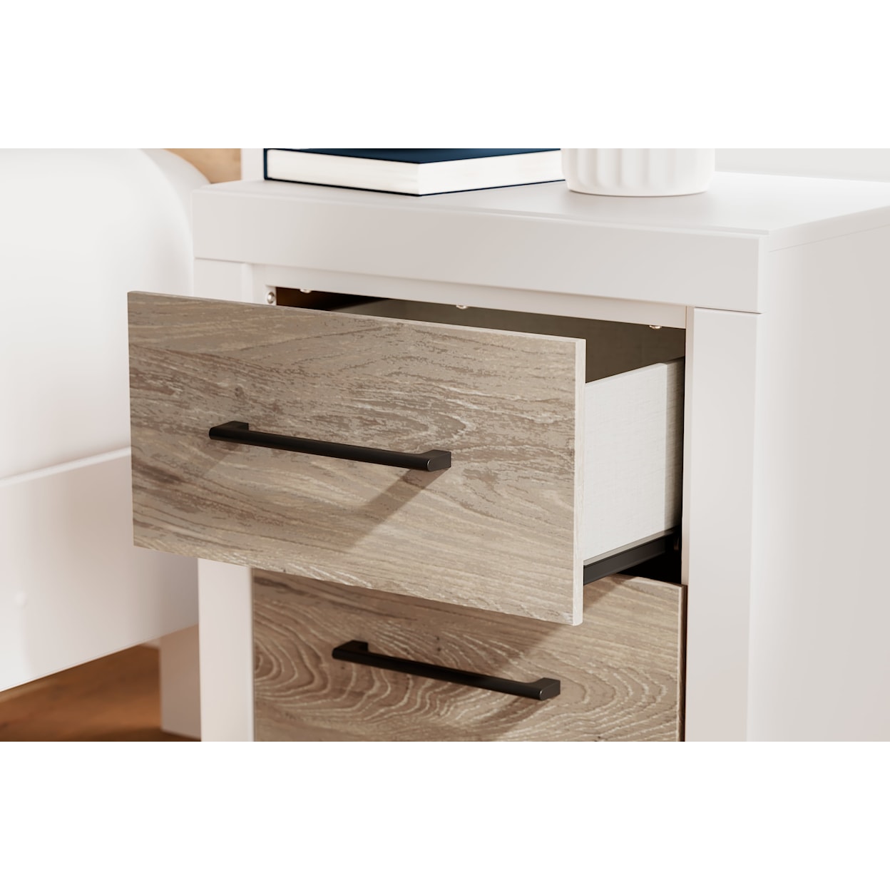 Ashley Furniture Signature Design Charbitt 2-Drawer Nightstand