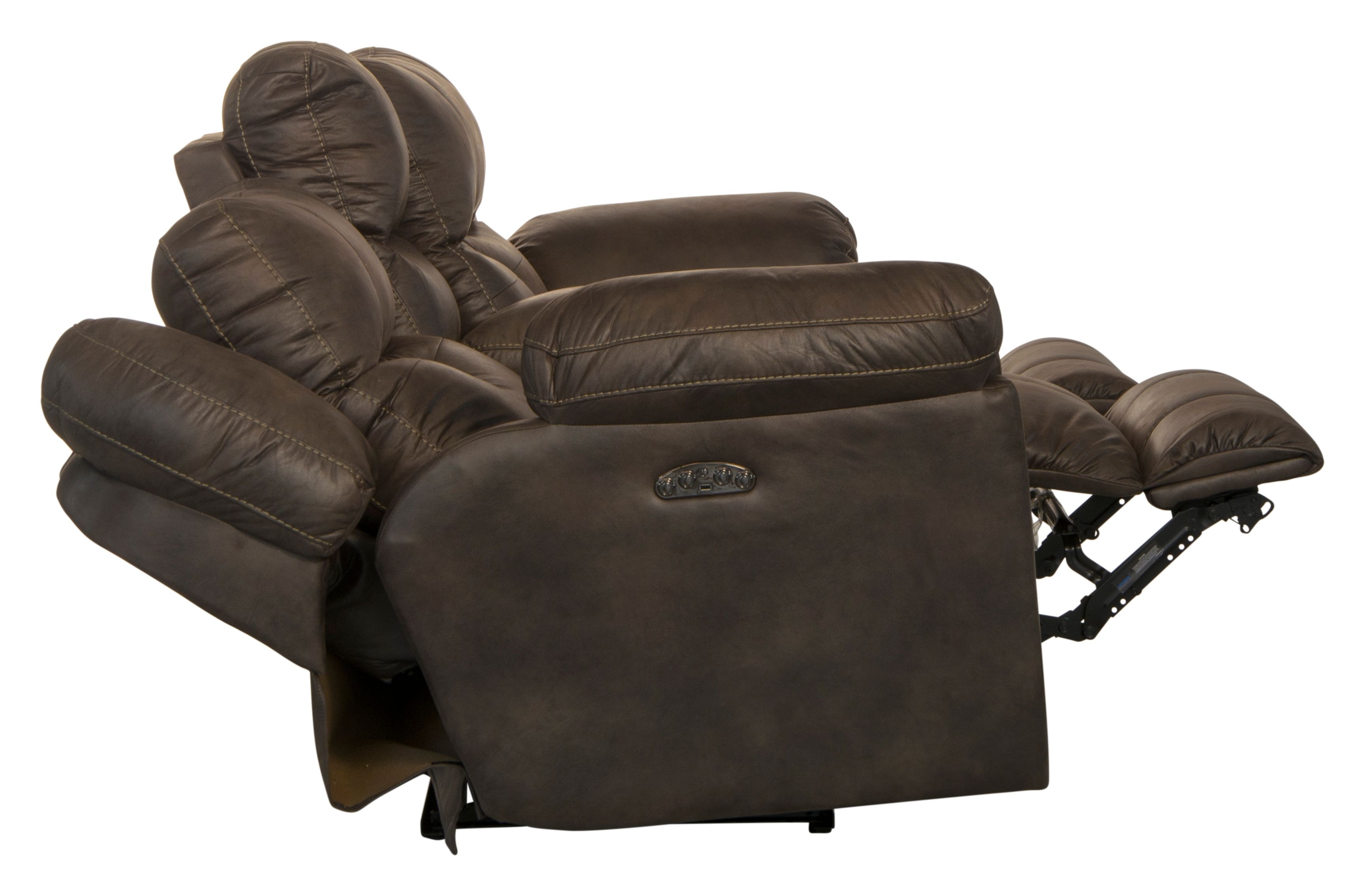 Catnapper Ferrington Power Headrest Lay Flat Reclining Loveseat